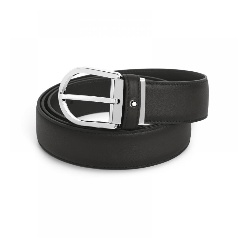 Montblanc 118414 Horseshoe Grey Belt