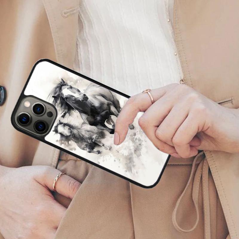 

Horse Waterclour Magnetic Phone Case For APPLE iPhone 17 Air 16 14 13 12 Pro Max 15 Plus Wireless Charge With MagSafe Cover iPhone 13mini