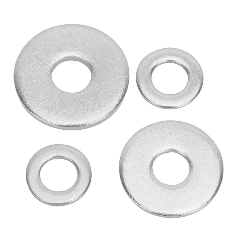Thickened 304 Stainless Steel Flat Washer, Large Edge, Round Spacer, Sizes M3-M50