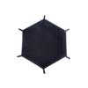 Hexagonal Velvet Foldable Dice and Storage Tray