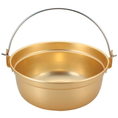Anodized Aluminum Tiered Pot with Handle, 33cm