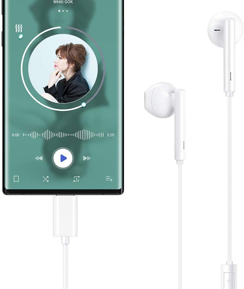 Type-C Earphones with Mic, Call Support, Volume Control, Digital, Compatible with Huawei Mate 6060 ProMate 50Mate 30P50P40 ProP30iPhone 15 ProGalaxy