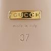 Gucci Ribbon Sandals 601553 GG White / Red Leather Women Used