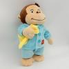 34CM Neues Cartoon-Anime Neugieriger George Plüschtier Affe Stofftier Puppe Weiches Spiel-Peripheriegerät Kinder-Fan Geburtstag Begleitgeschenke