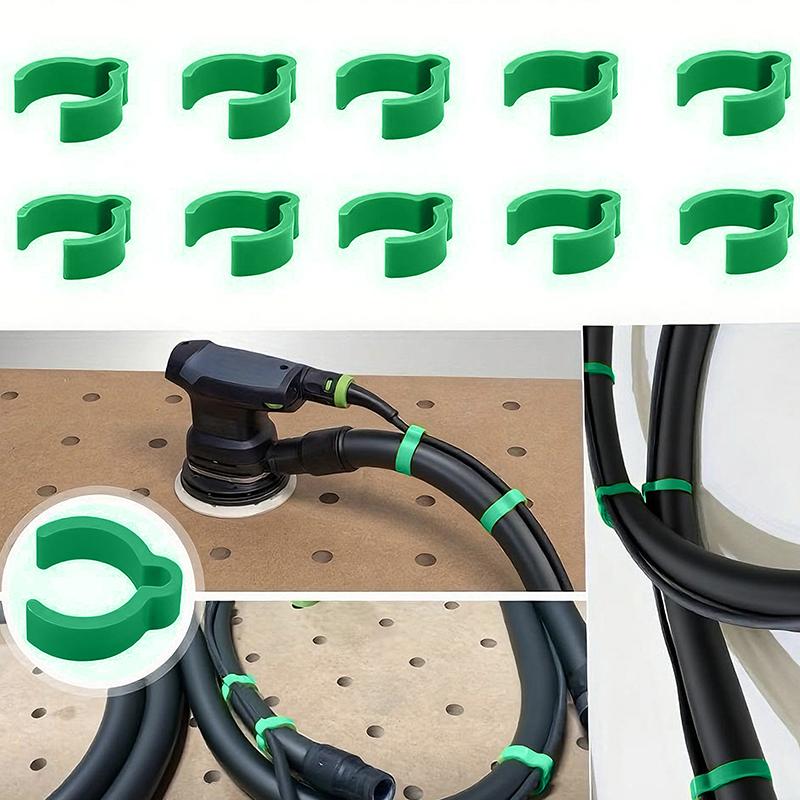 

10pcs Plug-it Cable To D27 Hose Clips Festool Accessories For Festool CT Dust Extractor зелений