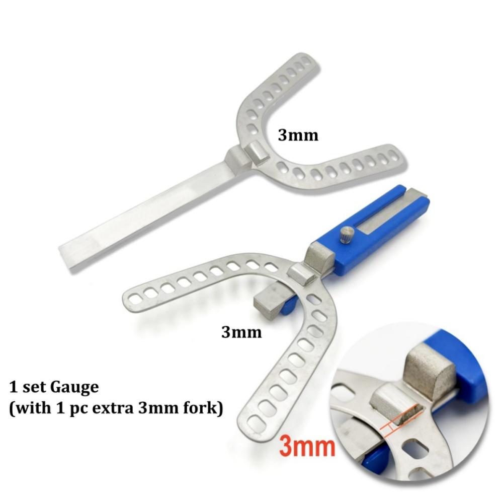 Dental ProGauge for Bite Recording 3mm/5mm Oral Centric Tray Set Impression Trays Occlusal Record Articulator Denture Repair