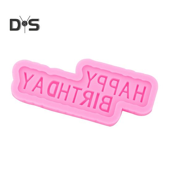 Flexible Happy Birthday Mold Easy Demoulding Durable Happy Birthday Cake Mold Baking Tool