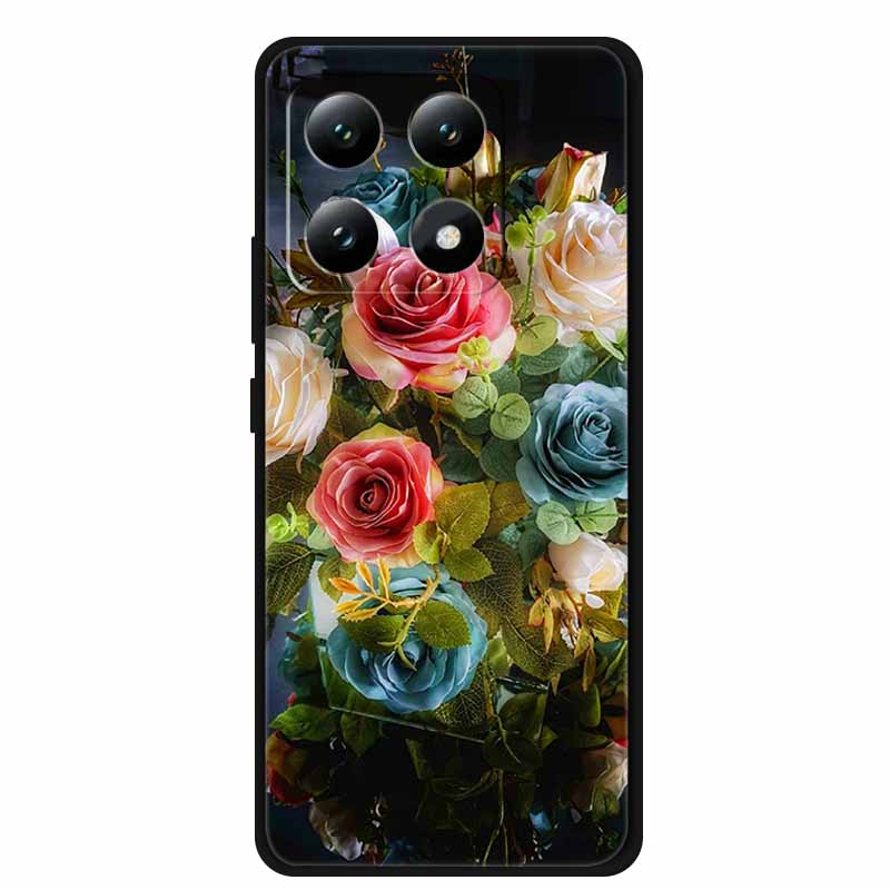 Handyhülle Für Xiaomi 15T Pro 5G Rückseite Hüllen Schwarzes Silikon Weiches Coque Für Xiaomi 15T 5G Hülle 15 T Pro 6,83" Fundas Schale