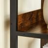 VASAGLE Bookcase, Bookshelf, Ladder Shelf 4-Tier, Display Storage Rack Shelf, for Office, Living Room, Bedroom, 80 x 33 x 149 cm, Industrial