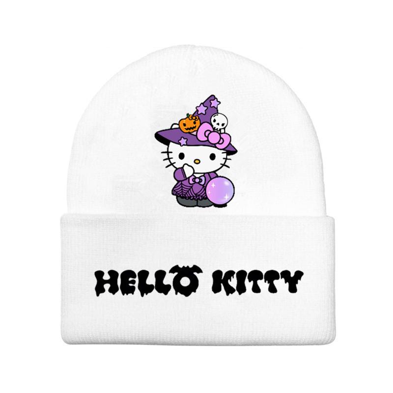 Halloween Printed Knit Cap For Winter Teens And Cartoon Enthusiasts