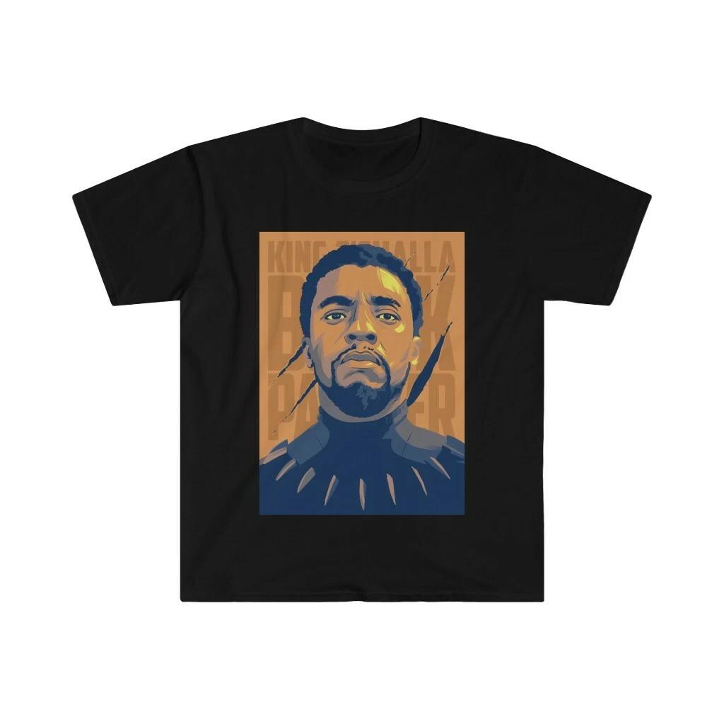 King T Challa Black Panther Tee Unisex Softstyle T-Shirt XL