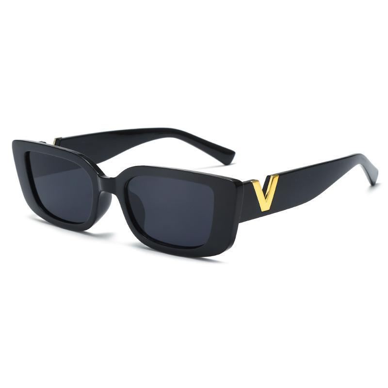 Sunglasses Square Glasses White Frame Fashion Korean Version Sunglasses Women