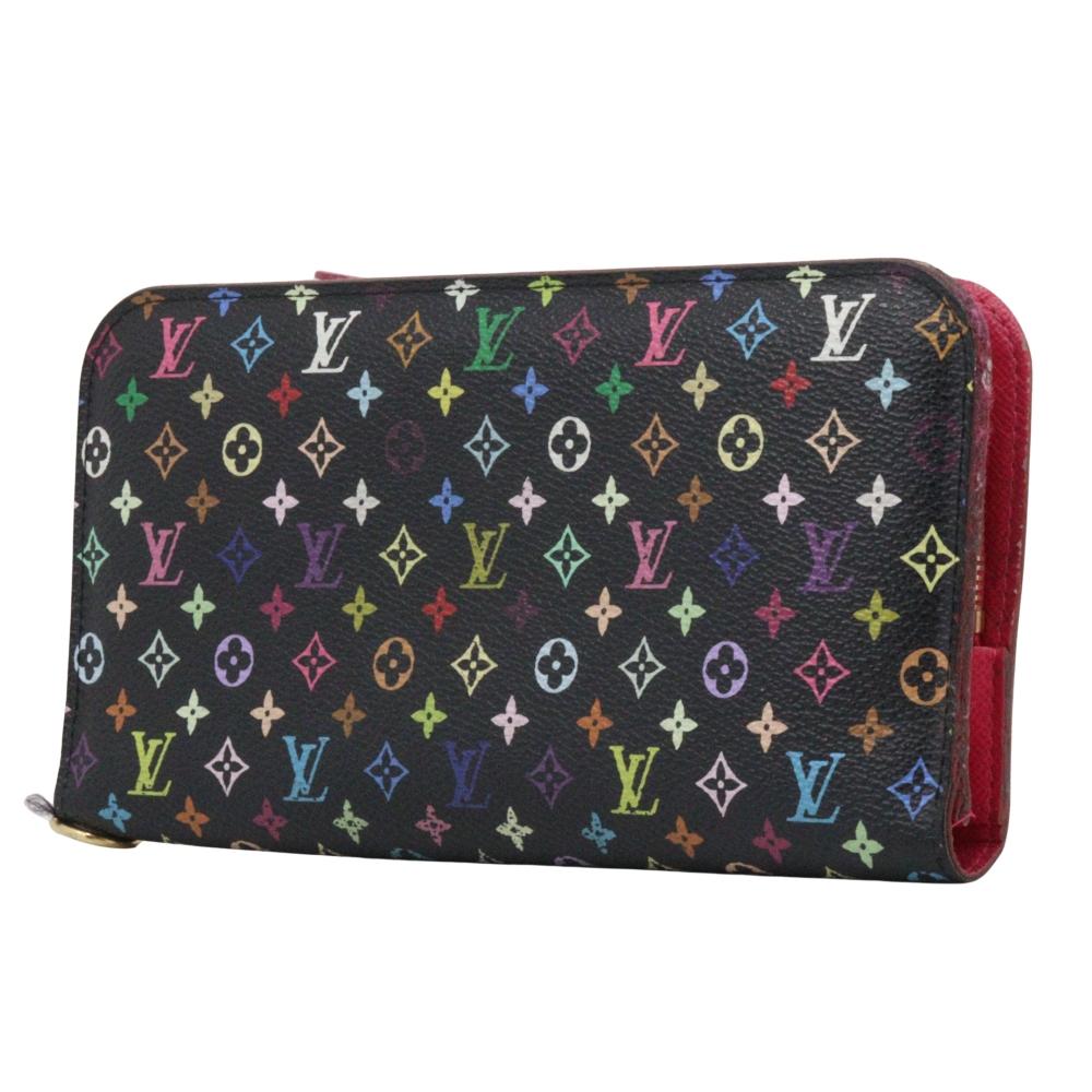 Louis Vuitton Portefeiulle Unsolit Purse M93754 Grenard Black / Pink Monogram Multicolor Women Used