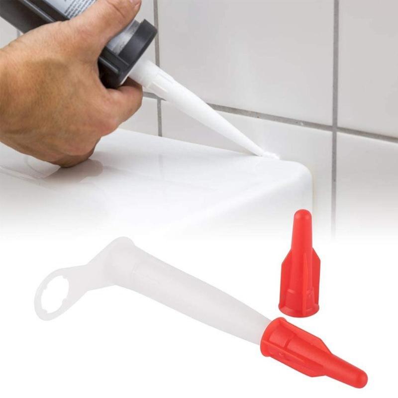 10Piece Construction Sealant Applicator Set Silicone Nozzle Tips Compatible for Standard Caulking Adhesive Projects