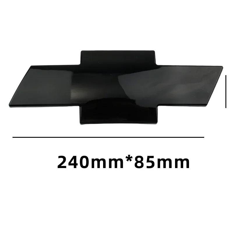 QLNRS1 24x8.5cm Car Front Rear Logo Emblem Cover for Chevrolet Silverado Auto Styling Front Head Trunk Badge Exterior Accessories