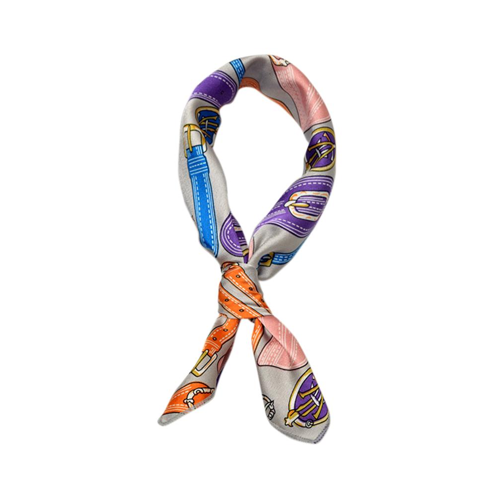 50x50cm Women Fashion Colorful Scarf Bag Decoration Ribbon Hair Band Multifunction Decoration