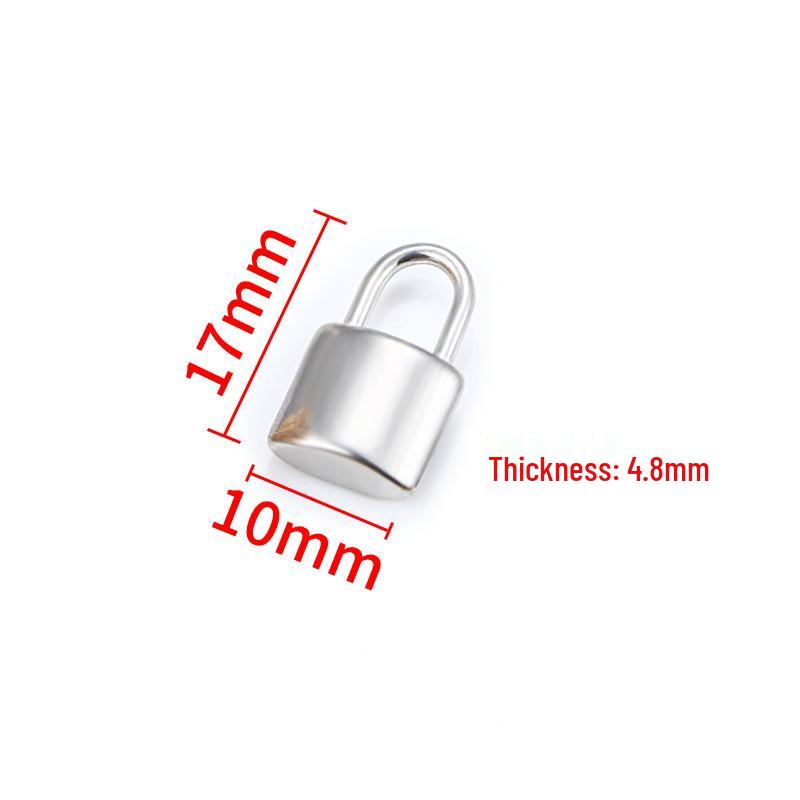 Stainless Steel Heart Lock Pendant for DIY Necklaces & Bracelets - Couple's Fashion Accessory