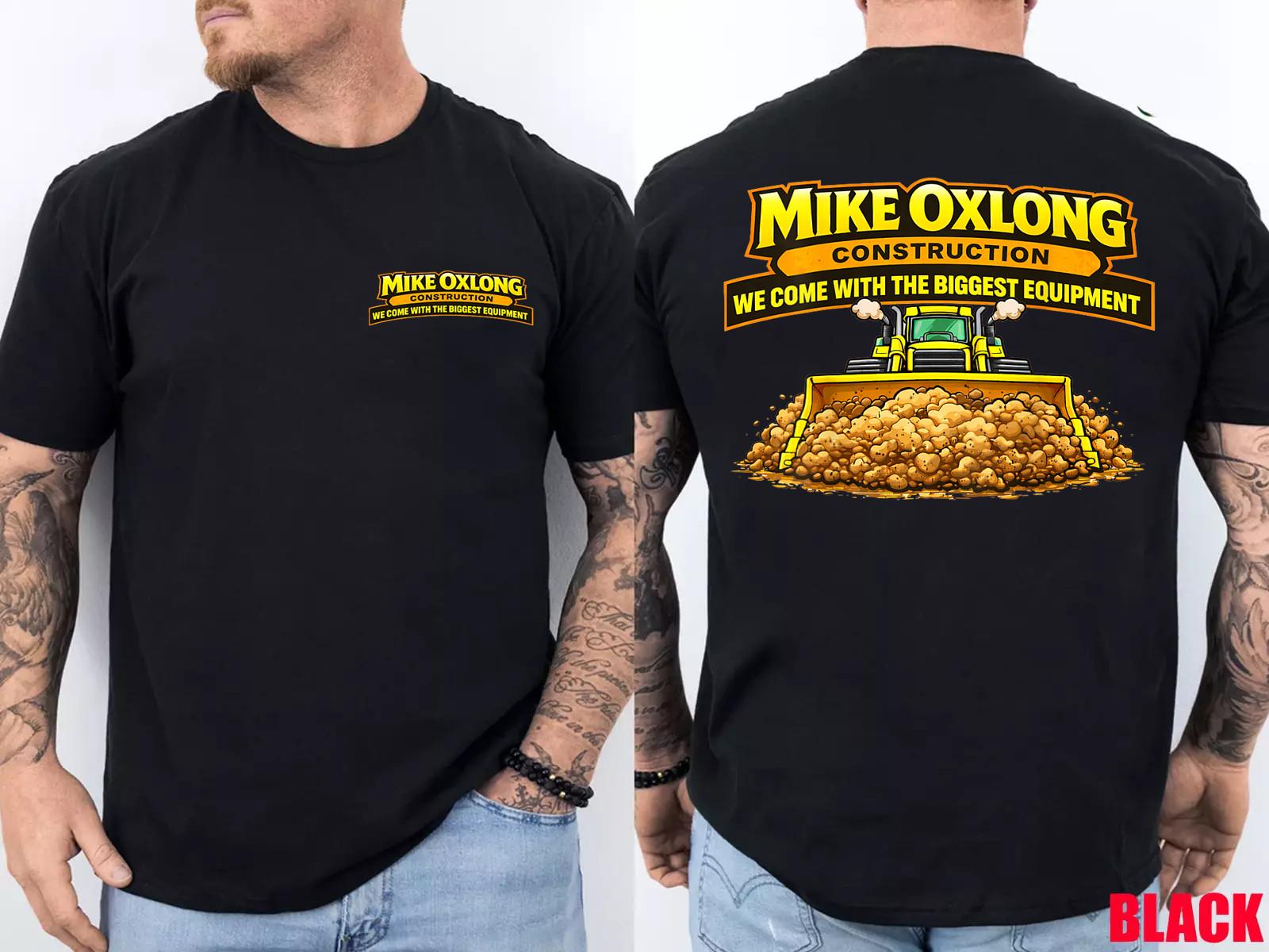 Mike Oxlong Construction Funny Heavy Equipment 2 Side T-Shirt S разноцветный