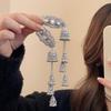 Holiday style retro silver diamond-encrusted wind fringed hair accessories ethnic style bangs hairpin BB clip headgear travel