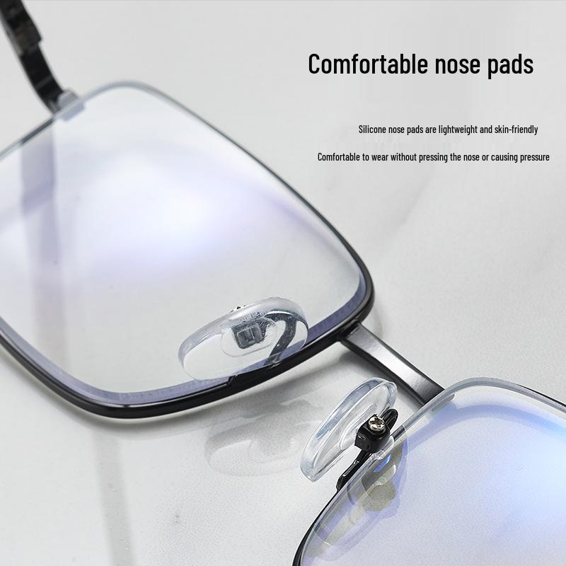 Progressive Multifocal Anti-Blue Light Glasses with Smart Zoom - Black Frame