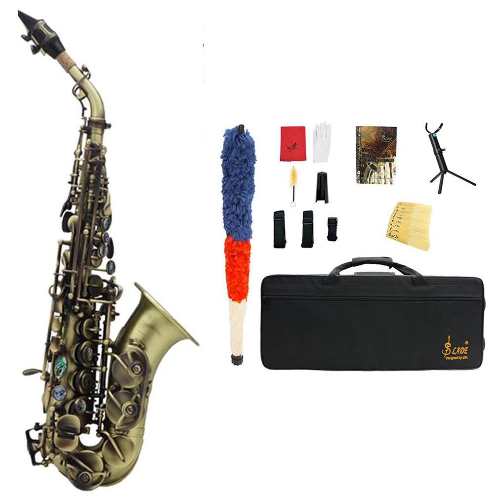 SLADE Tenor Saxophone Multi-materials Selection Sax Brass Body Professional Woodwind Instrument with Case Gloves Accessories