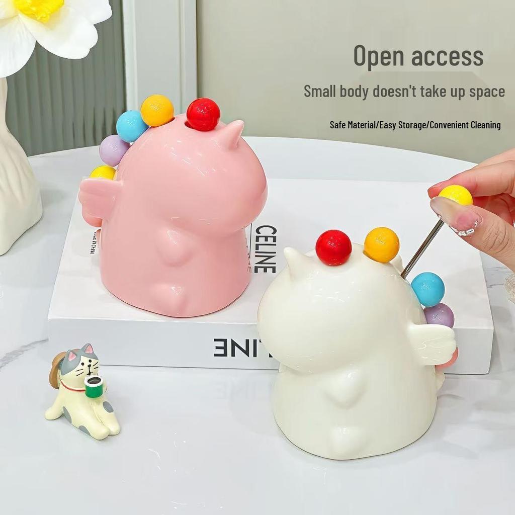 Creative Unicorn Fruit Fork Set - Cute Cartoon Dessert & Cake Stainless Steel Forks with Storage for Home Use