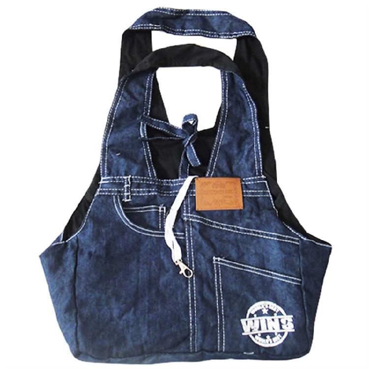Portable Carrier Jeans Cloth Tote Bag Foldable Cat Bag Pet Tote Bag Dogs Bag