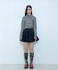 Rough Neck Pom-Pom Volume Skirt Black