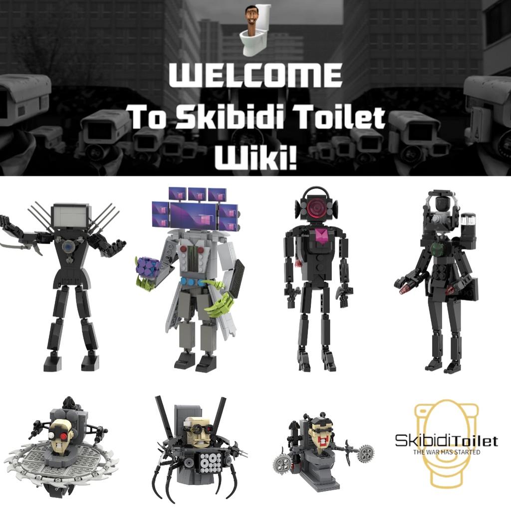 Skibidi Toilet Abs Plastic Building Blocks 0.5kg Small Particle Construction Set