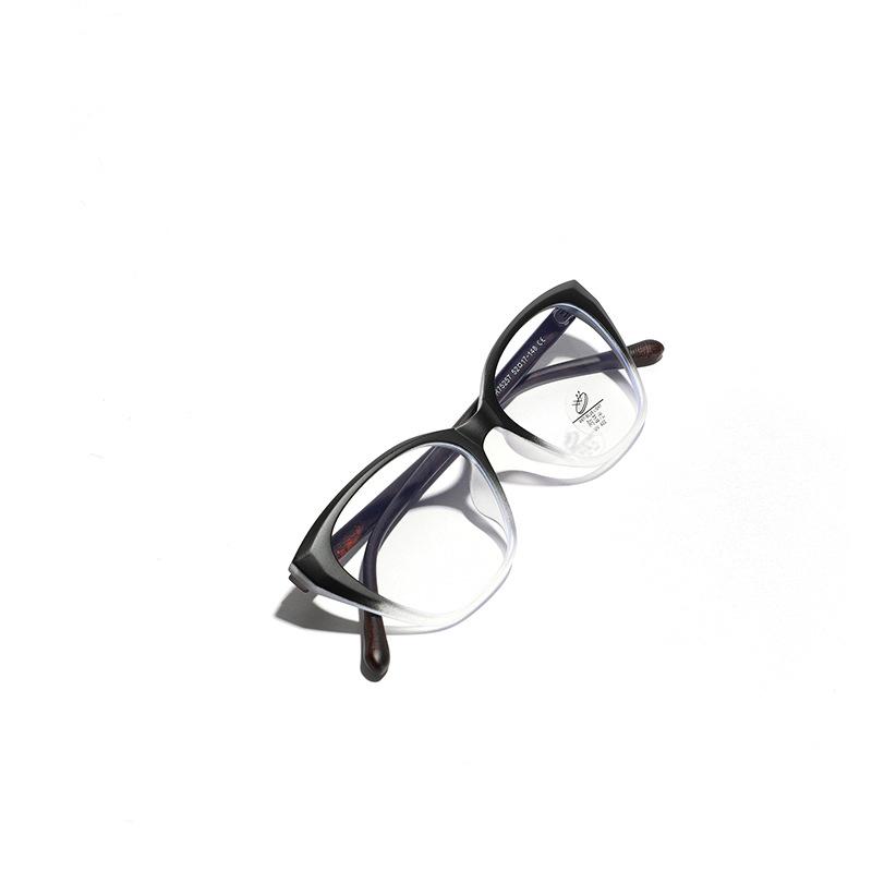 Glasses Cat'S Eye Black Frame Small Fragrance Can Be Matched With Myopia Flat Glasses Men'S High-End Plain Frame Glasses Women