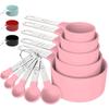 10-Piece Stainless Steel & Plastic Measuring Cups and Spoons Set - Essential Baking Utensils for Cake and Bread
