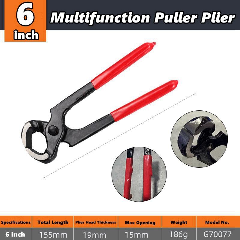 Nail Puller 6/7/10 Inch End Cutting Plier Durable Nail Remover Tool for Woodworking Carpentry Staple Puller Cutting Pincer Plier