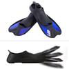 Men Women Swim Foot Fins Swimming Diving Open Heel Adjustable Snorkel Fin Blue L