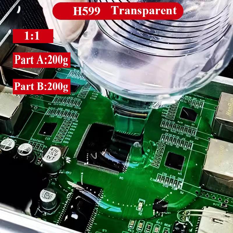 Silicone electronic potting adhesive Transparent epoxy