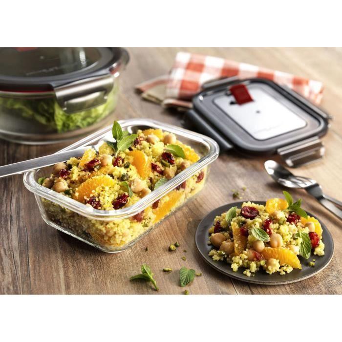 ZWILLING Gusto - Boîte Hermetique de Conservacion (Rectangulaire 600 ml) - Verre Borosilicate