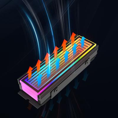 5V Argb Sync PC 2280 SSD M2 Kühler PC Rgb M.2 Nvme Kühler Hocheffizienter Kühler Endless Abyss Effekt Gaming Unterhaltung