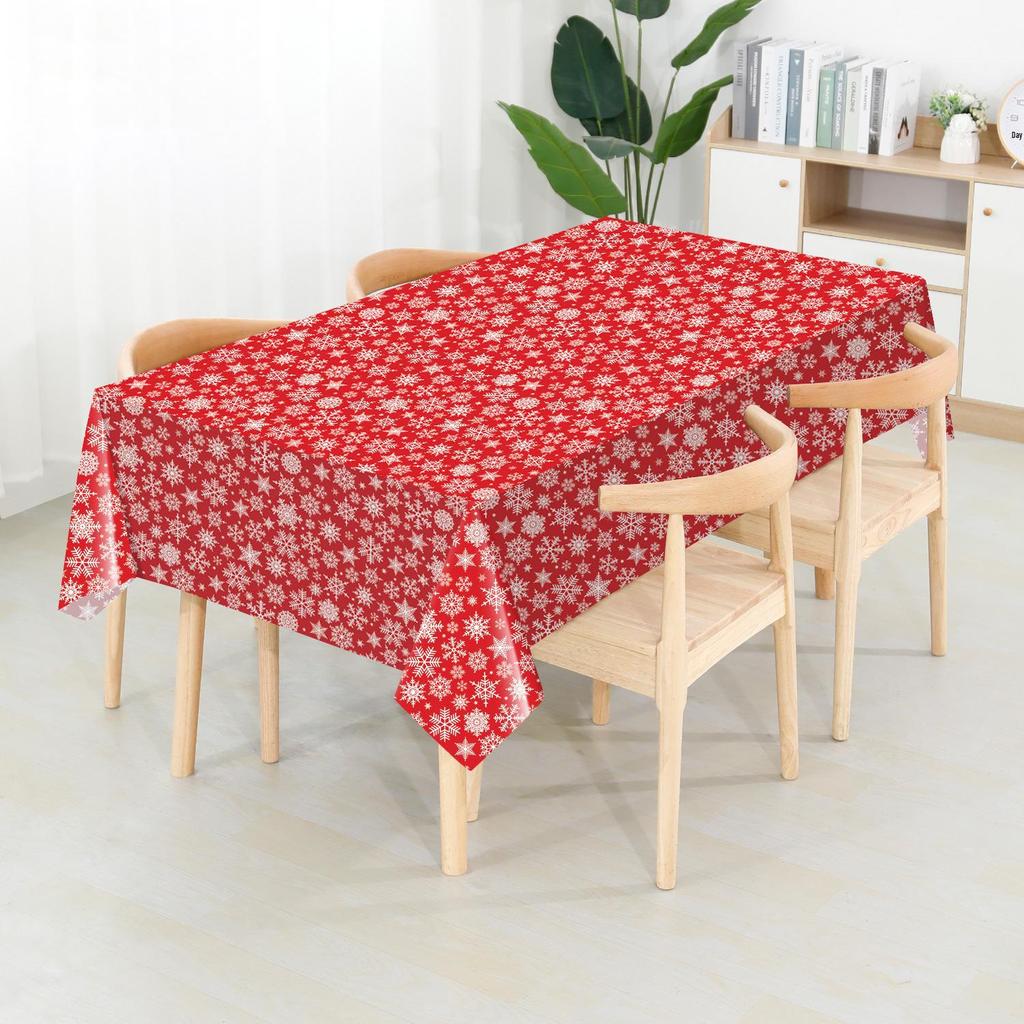 Disposable PEVA Cartoon Balloon Tablecloth - Oil-Proof, Thickened for Birthdays & Kindergarten Parties