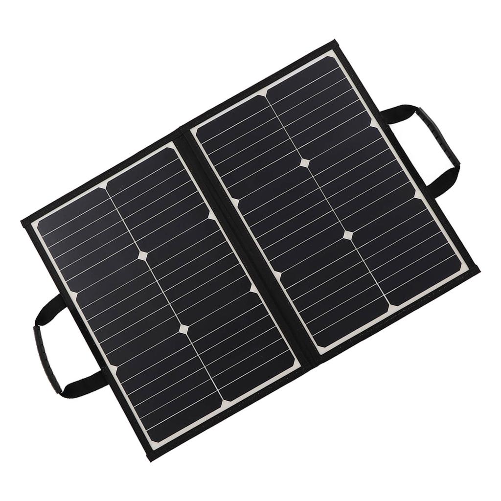 60W Portable Foldable Solar Panel Dual USB Ports Monocrystalline Silicon Solar Charger Kit