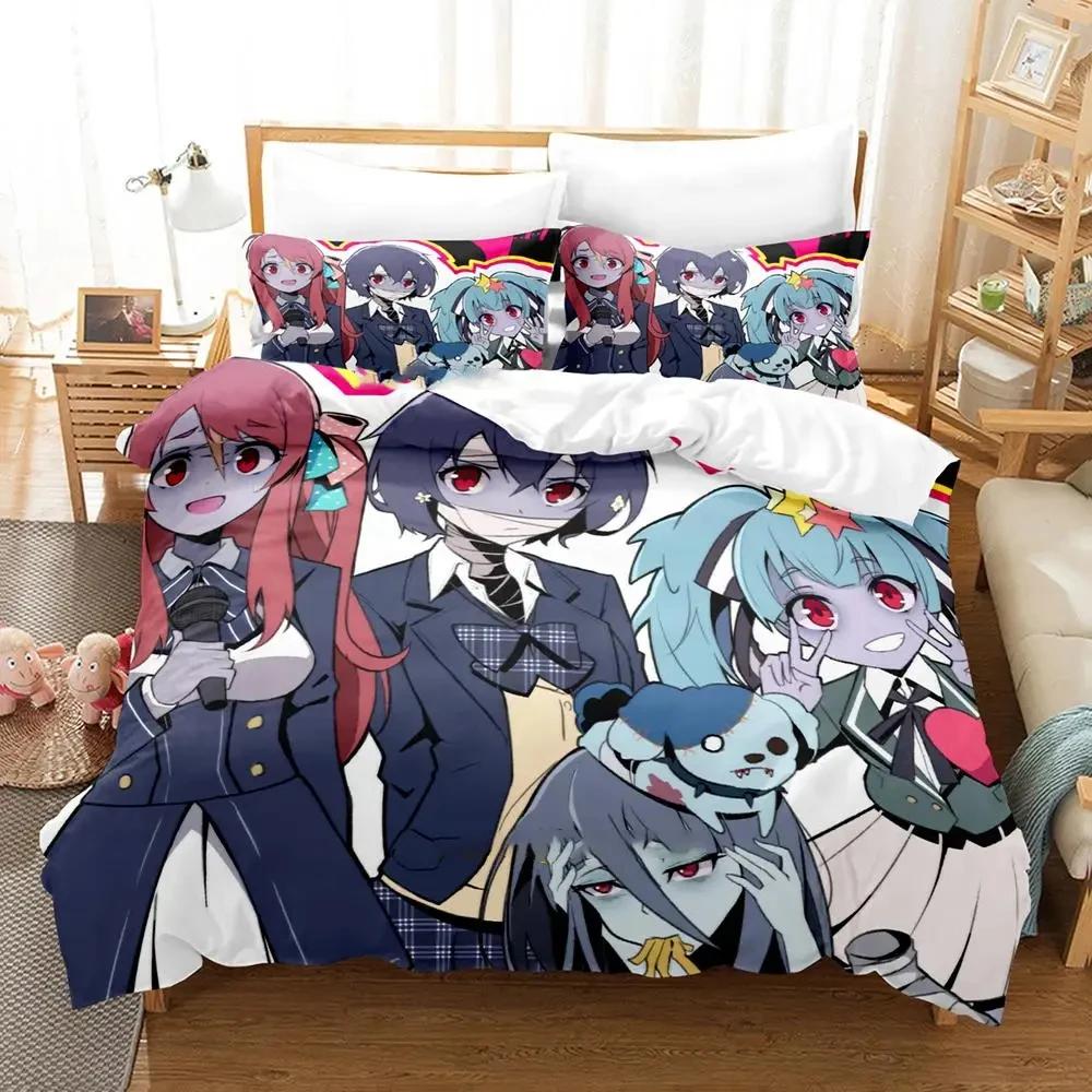 Comforter Anime Zombie Land Saga Bedding Set Bed Set Comforter King Queen Size Boys Adult Bedding Set