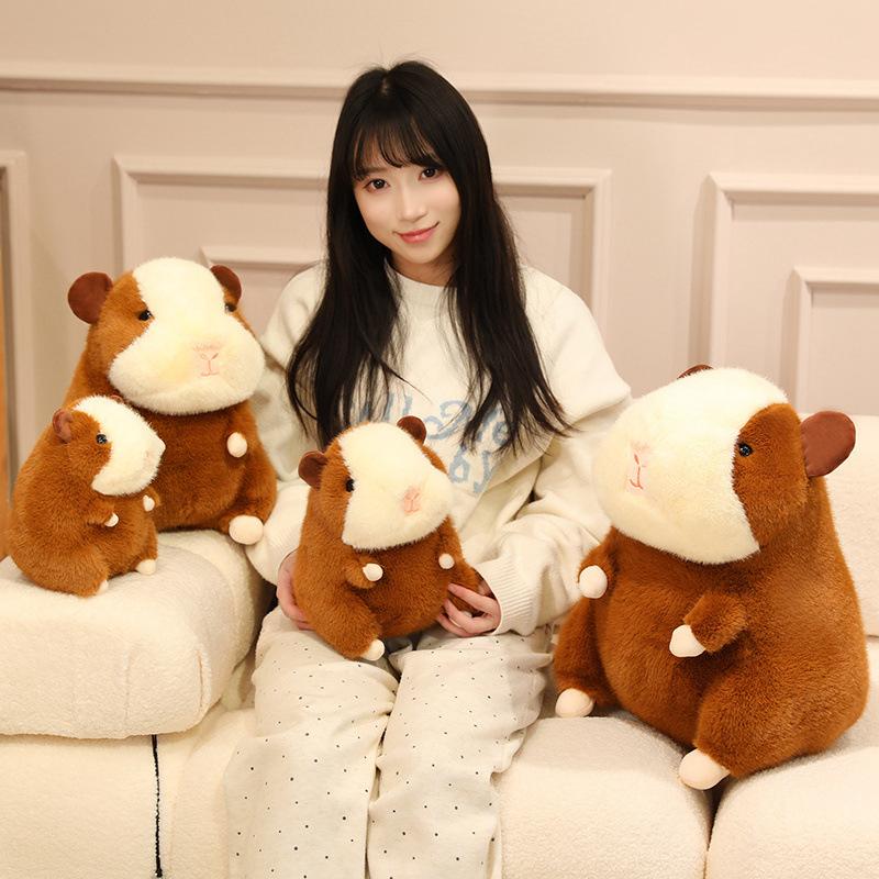 Cute soft chubby guinea pig doll plush toy guinea pig doll children soothing rag doll birthday gift