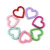 Heart-Shaped Colorful Spring Buckle Keychain DIY Jewelry Accessories