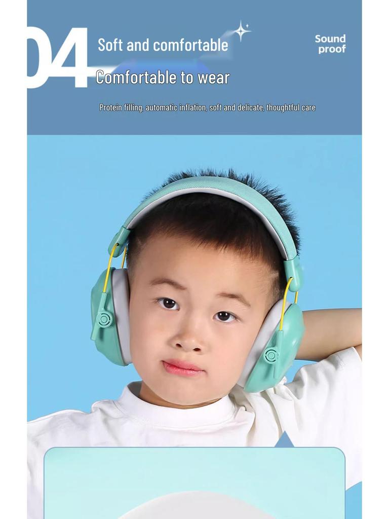 Child's Soundproof Earmuffs: Noise-Reducing Sleep & Travel Headphones
