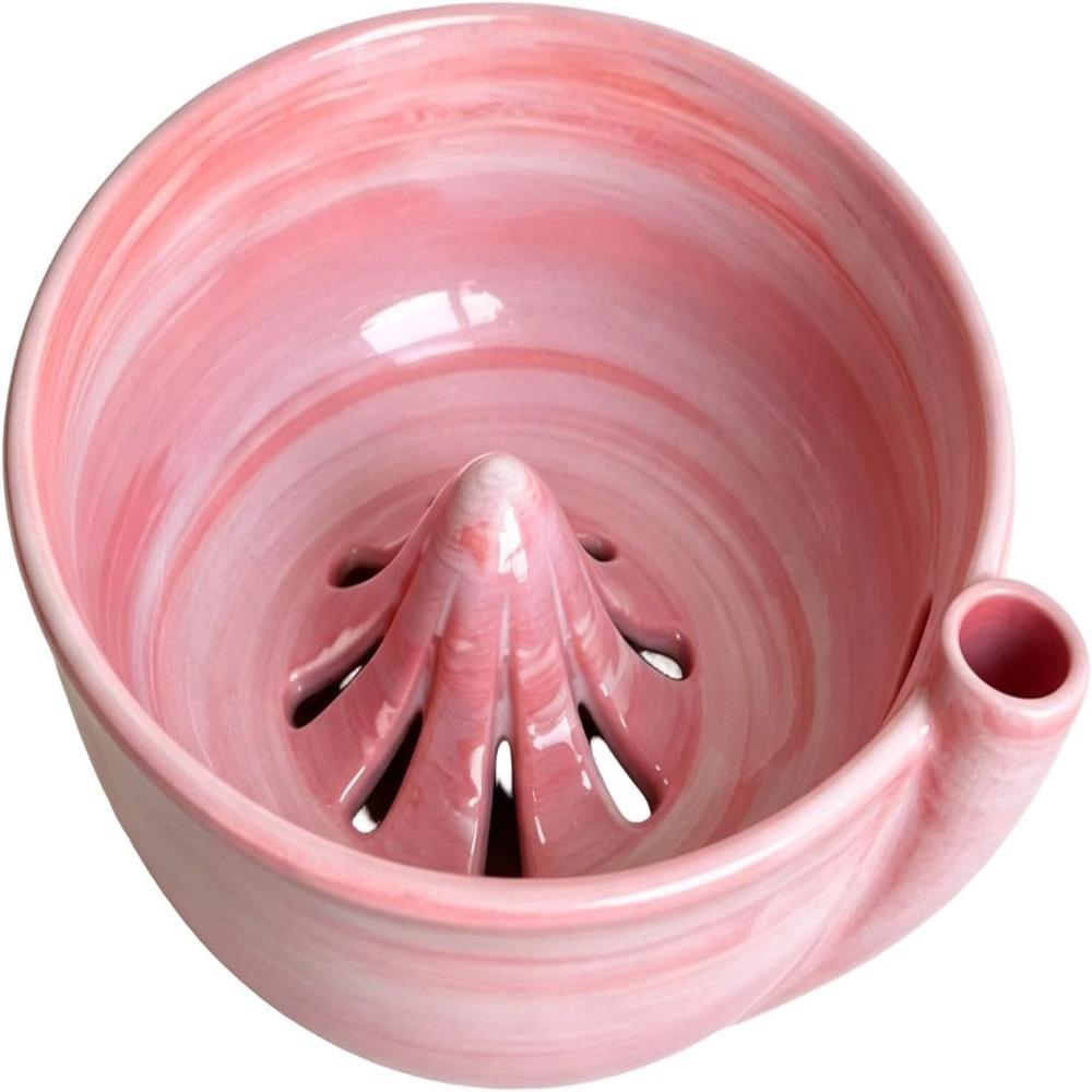 Exquisite Self Rinsing Fruit Colander Drain Holes Ceramic Washing Strainer Small Produce