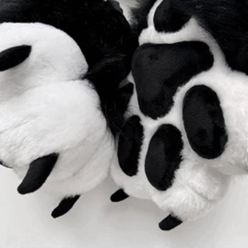New Black White Beast Fursuit Cosplay Beast Claw Hand Foot Nails Covers Costume Accessories Custom Made
