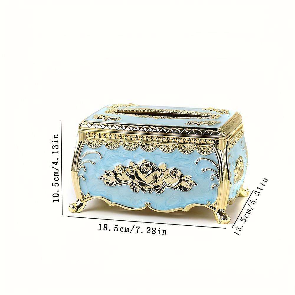 

European style tissue box fashionable household high-end table paper box simple living room coffee table creative and practical