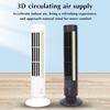 Wentylator kolumnowy, Wentylator oscylacyjny 90° z pilotem zdalnego sterowania, Cichy wentylator, 3 prędkości, Wyświetlacz LED, Bezłopatkowy wentylator stojący Wentylator podłogowy do sypialni, domu, do użytku wewnętrznego