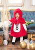 Clear Stone Marshmallow Baby Cosplay Halloween Little Red Riding Hood Baby 80cm Red Costume