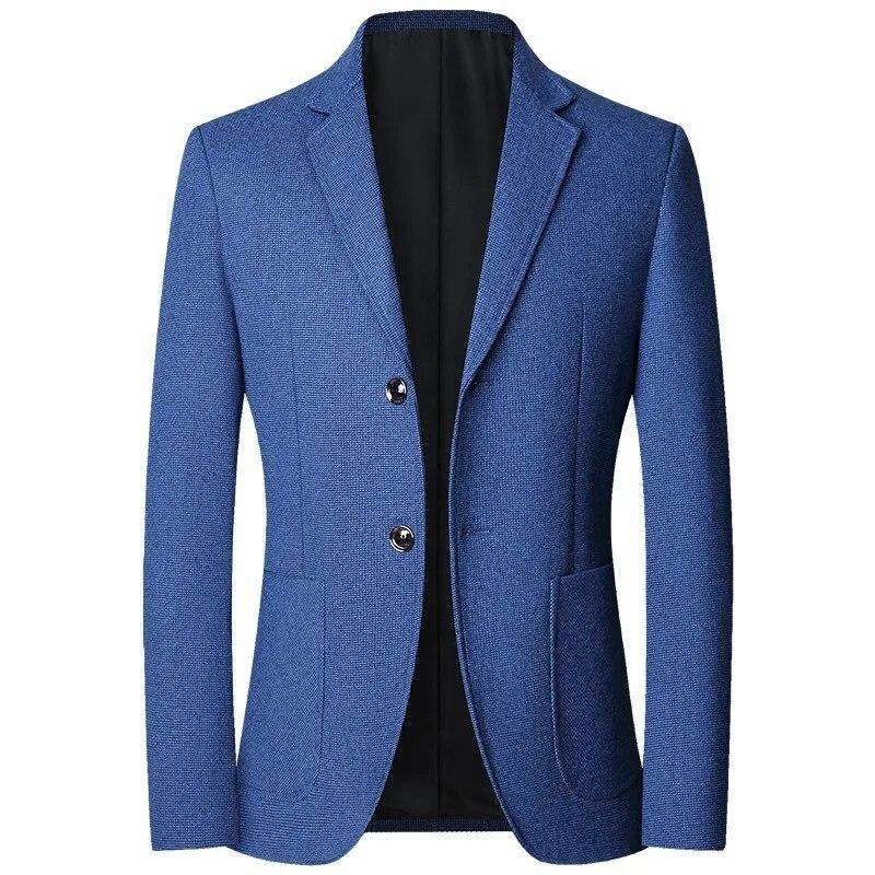 Mens Elegant Leisure Casual Blazers Autumn Fashion Jackets Business Man Blazers Plus Size
