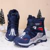 Winter Children's Fashionable Fleece Warm High Top Outdoor Cotton Boots Snow Boots Casual Cotton Shoes
