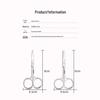 Spot Stainless Steel Eyebrow Scissors - Mirror Finish for Women's Makeup & Men's Beard Grooming